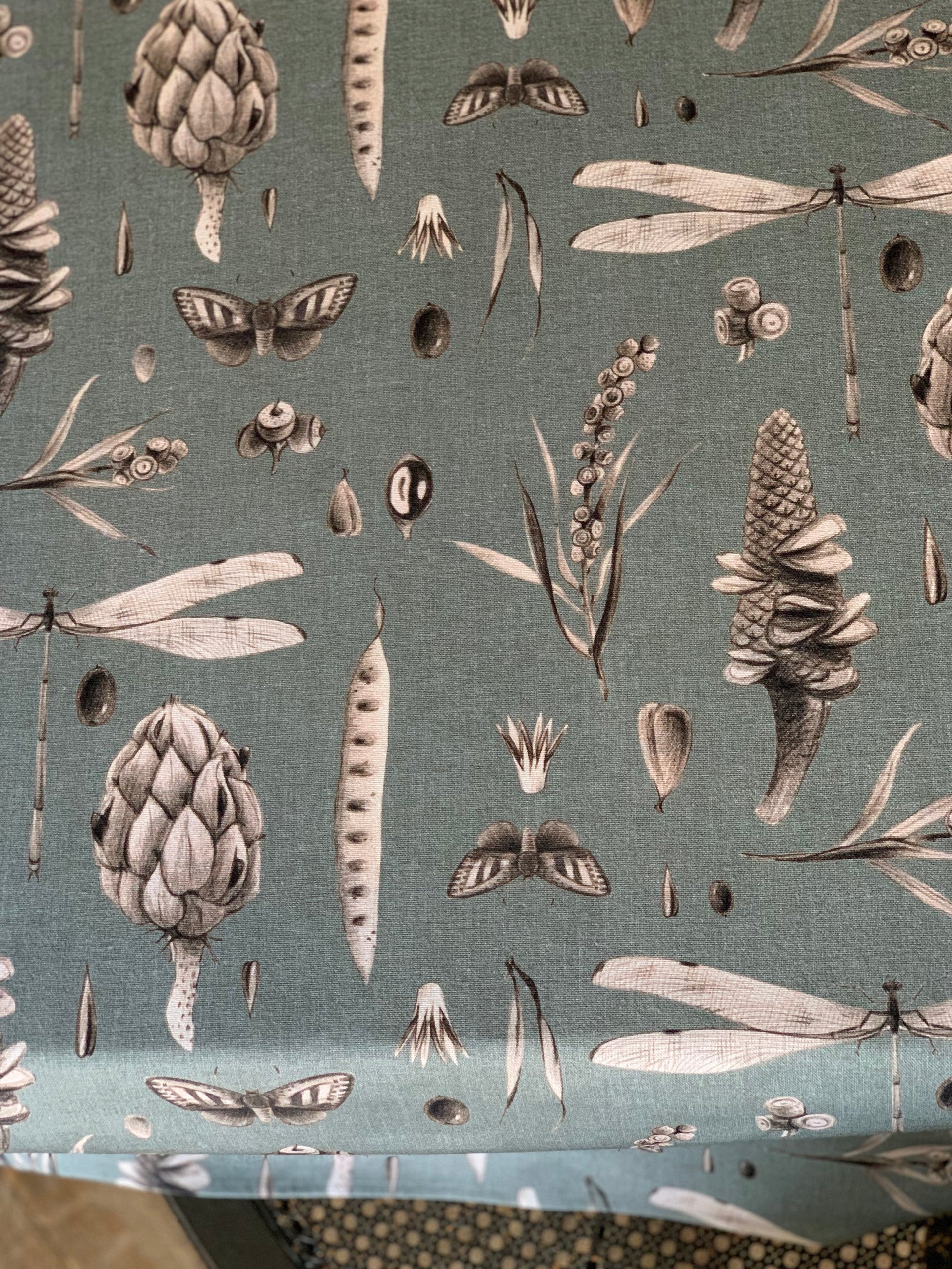 Tischdecke Seeds Aqua aus 100 % Baumwolle – Originalansicht 4