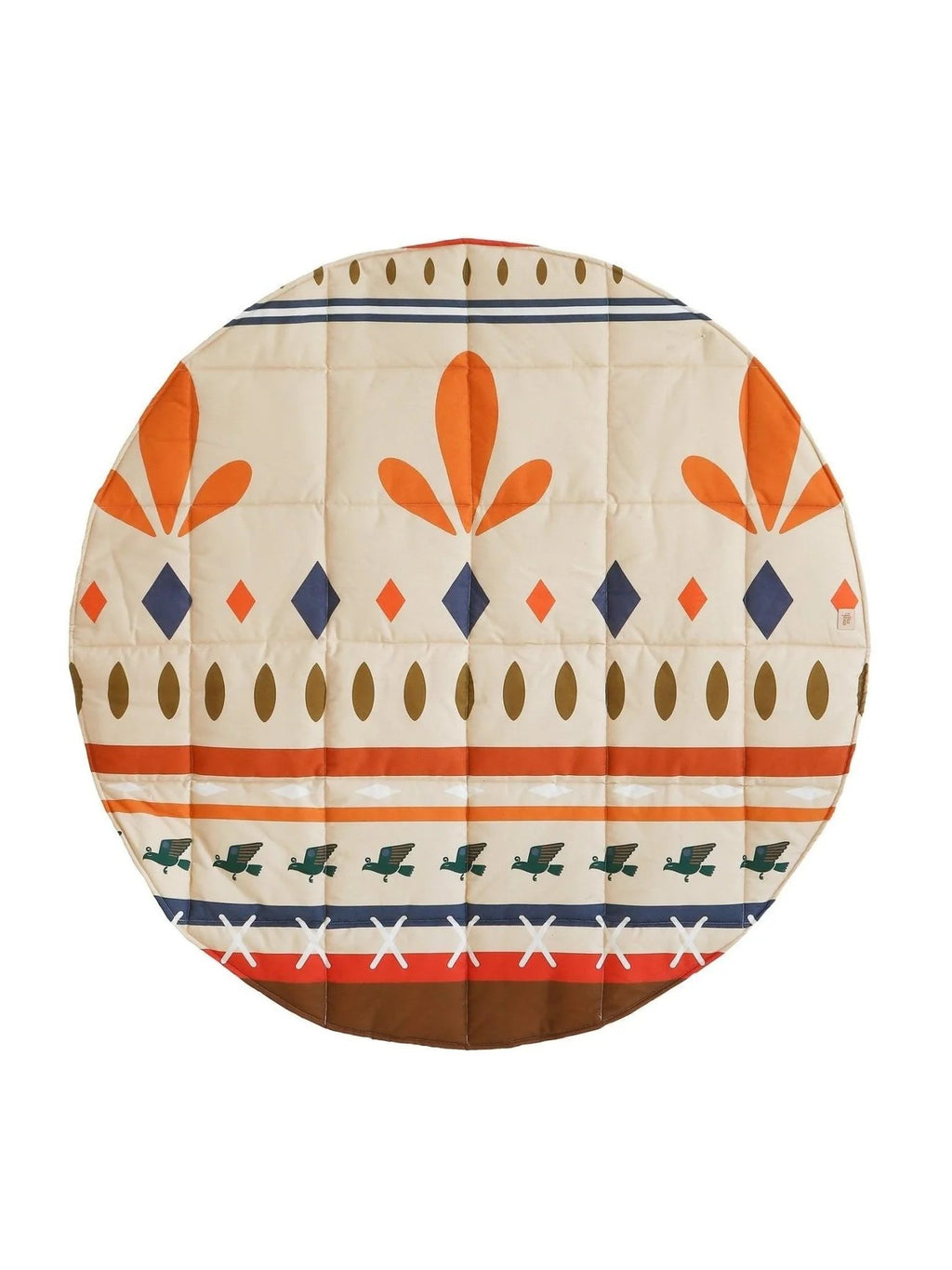 runde Baumwoll-Spielmatte Native Vibe – Ansicht 1 | Elena Home Living