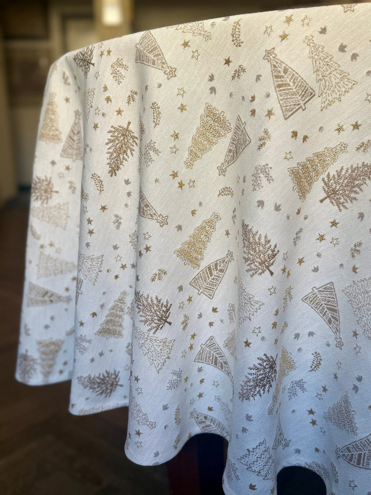 Runde Tischdecke Golden Forest – Originalansicht 5