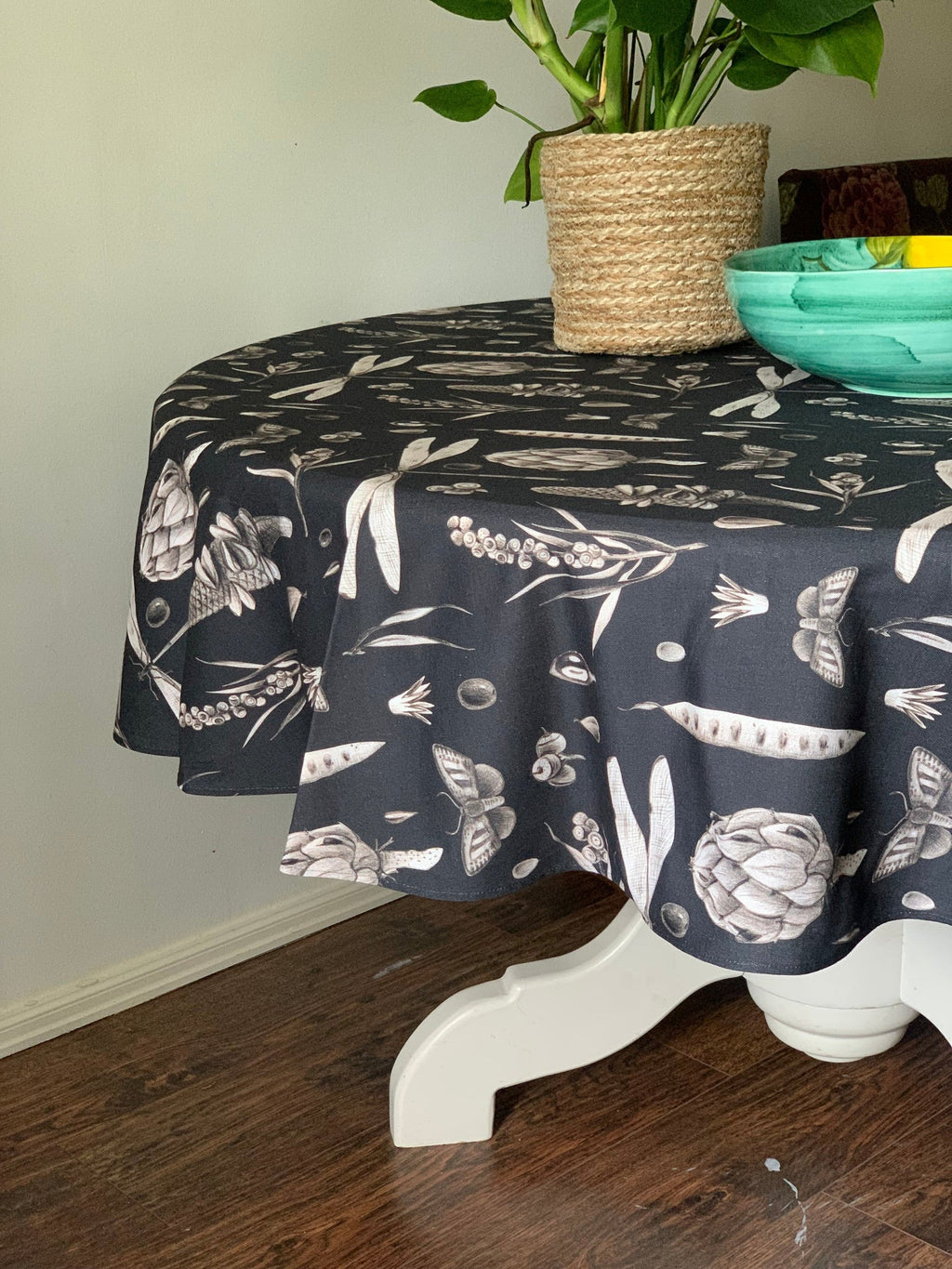 Runde Tischdecke Seeds Carbon aus Baumwolle – Originalansicht 5