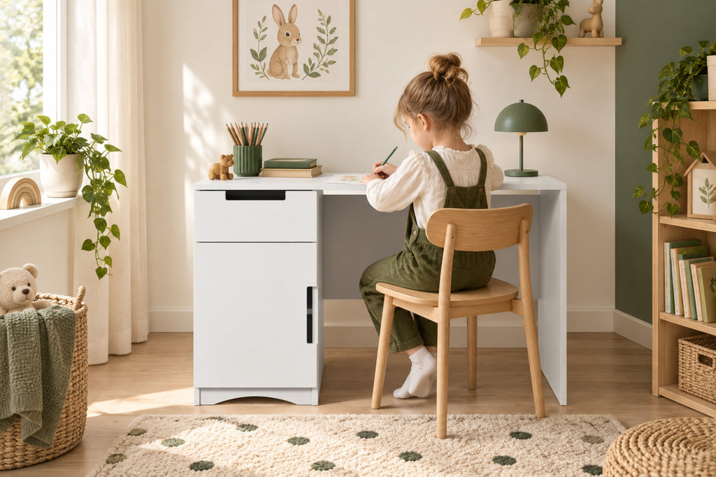Schreibtisch Classic – stilvoll im Kinderzimmer eingerichtet