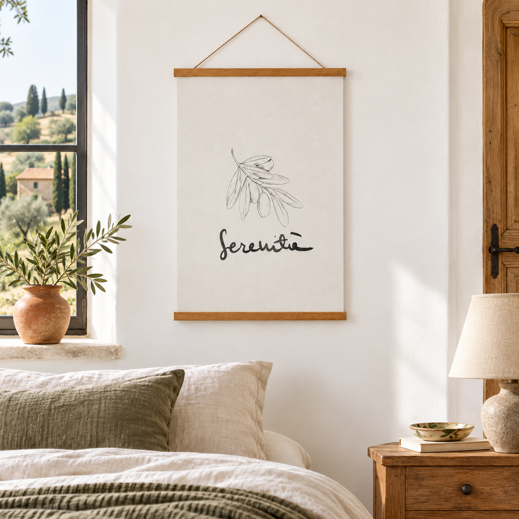 Poster Serenità in italienischer Atmosphäre – quadratisch