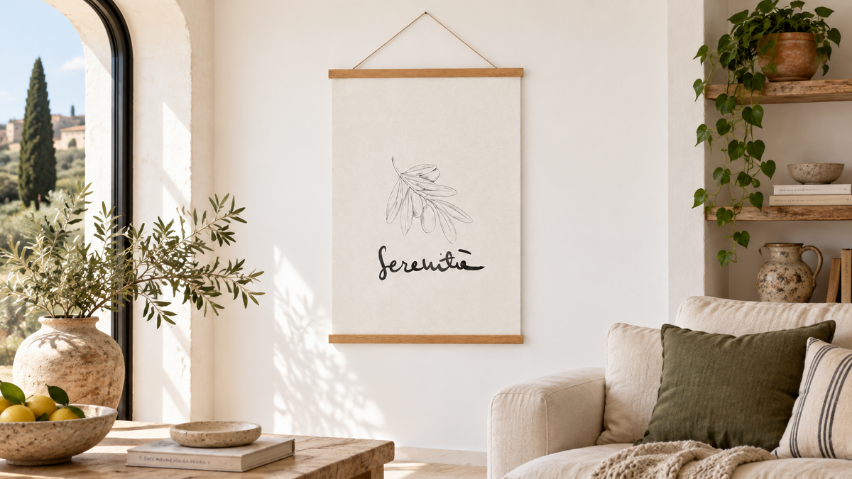 Poster Serenità in italienischer Atmosphäre – Panorama