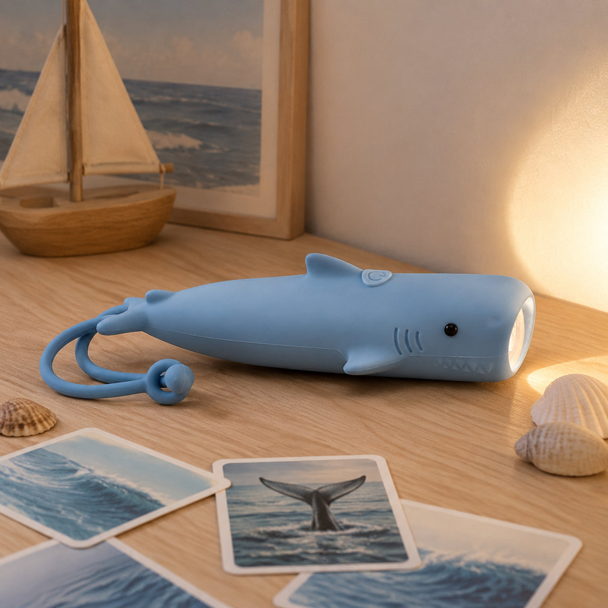 Kinder-Taschenlampe Hai Sharky – Licht für Meeresentdecker
