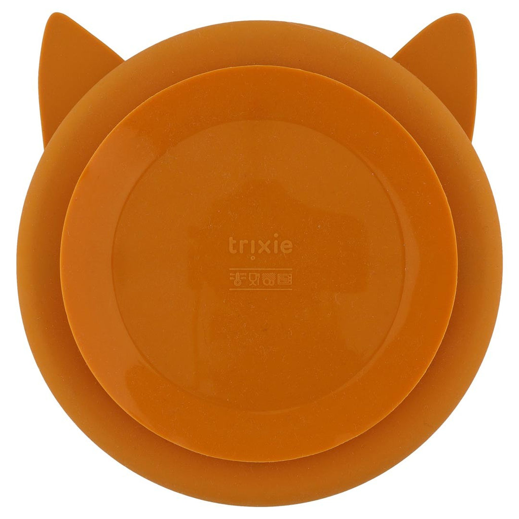 Silikonteller Mr. Fox mit sicherem Saugboden