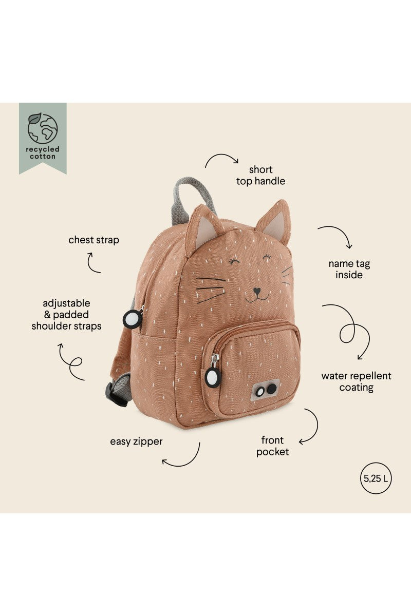 Kleiner Kinder-Rucksack Mrs. Cat – Detailansicht