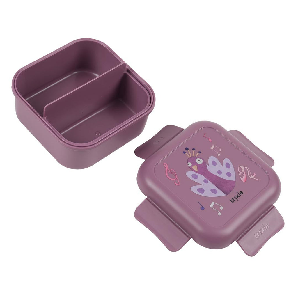 Trixie Snackbox mit Clips – Ballerina Mrs. Peacock – Produktansicht