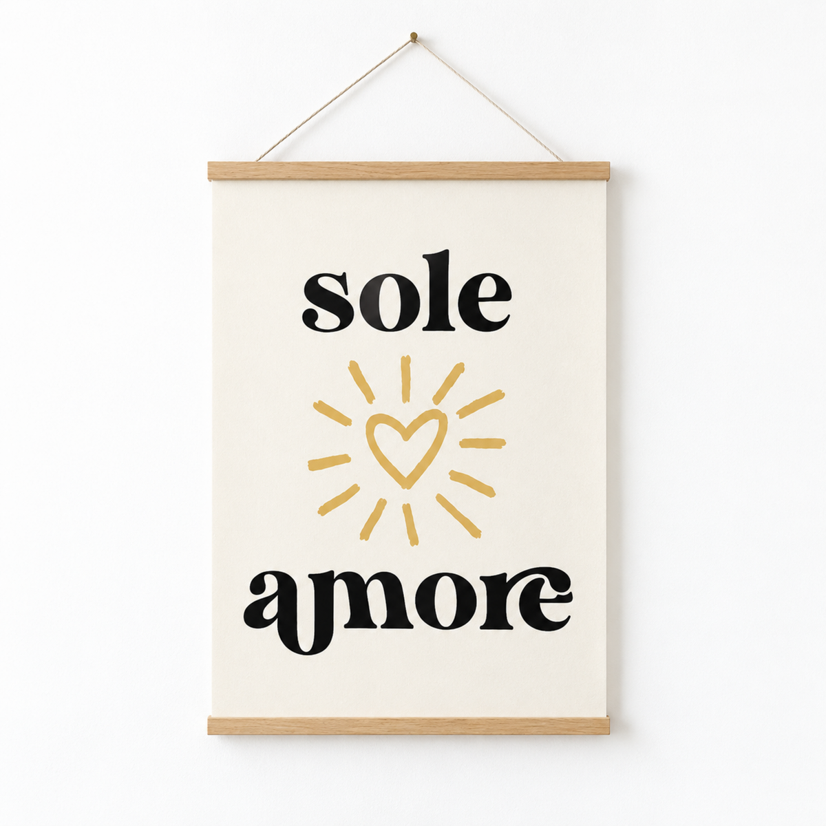 Italienisches Poster Sole Amore – Premium Produktbild