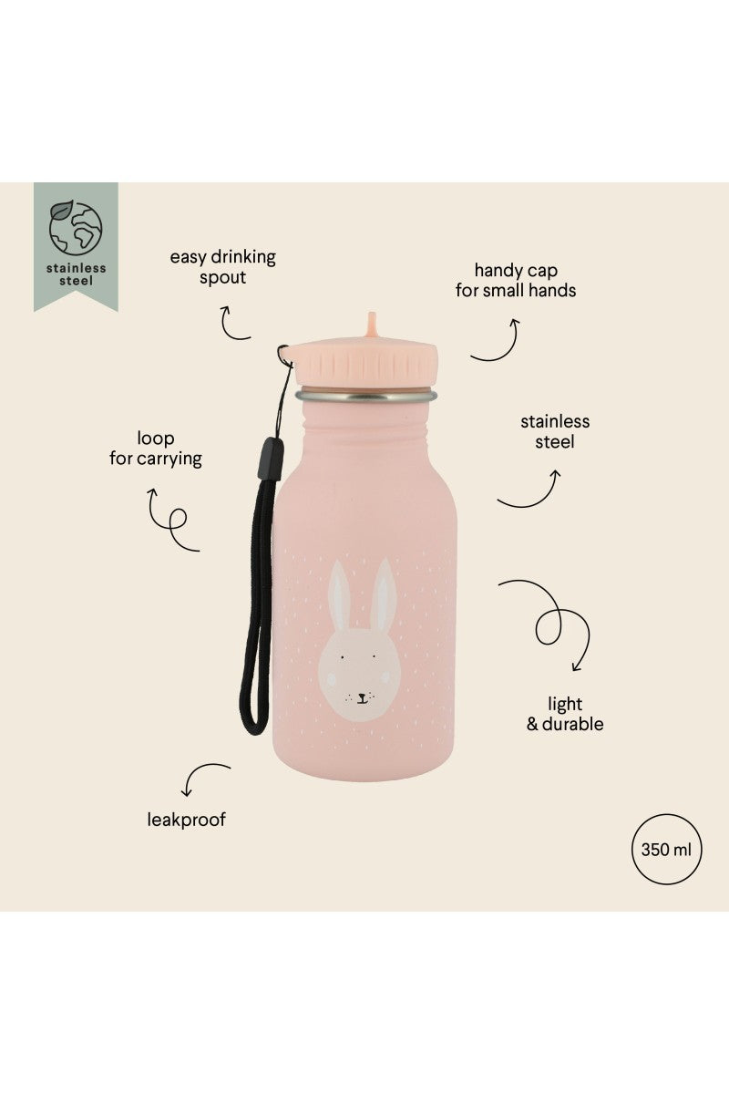 Trixie Edelstahl-Trinkflasche 350 ml – Mrs. Bunny – Detailaufnahme