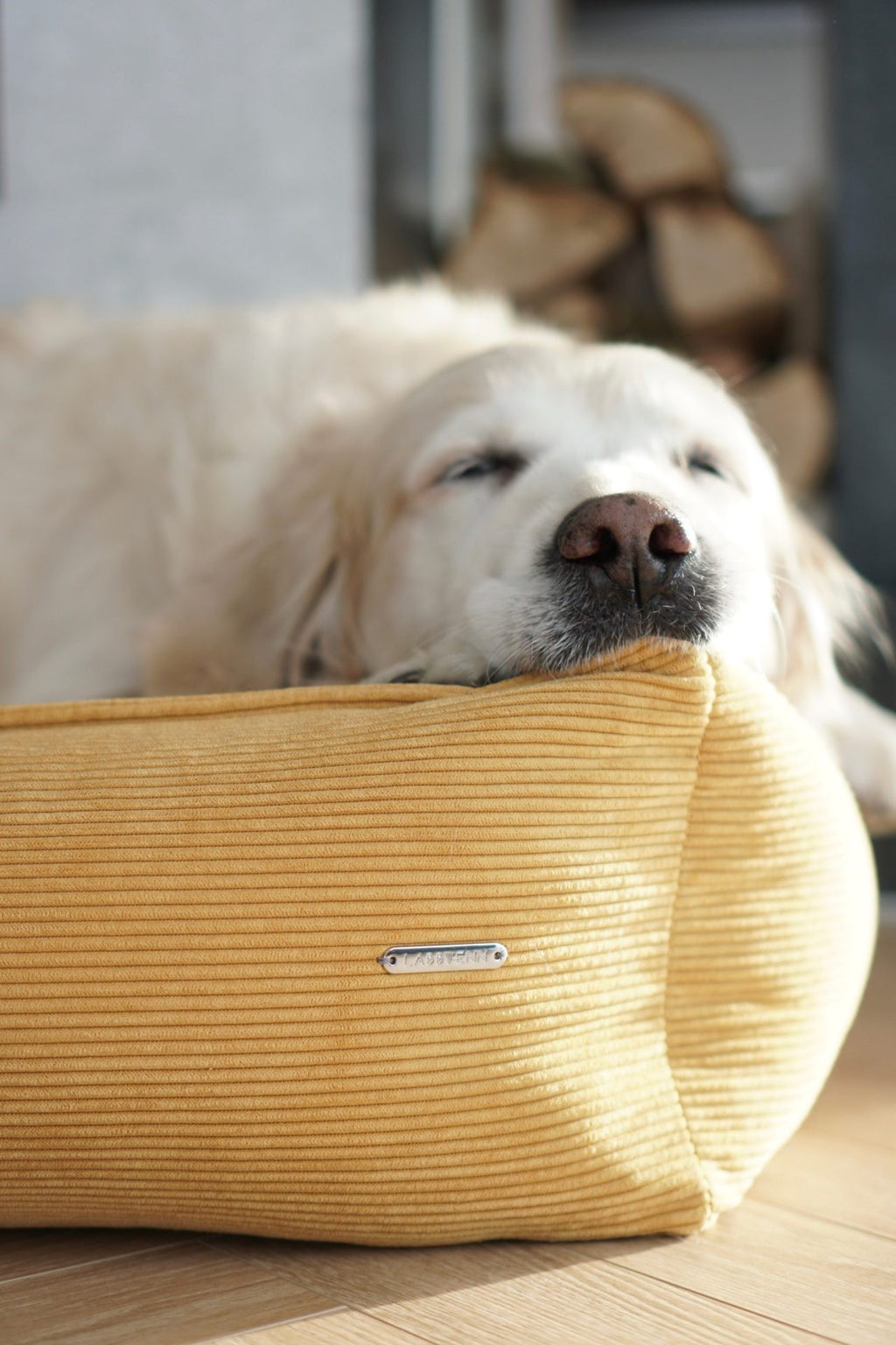 Strippo Hundebett Honig – Detailansicht