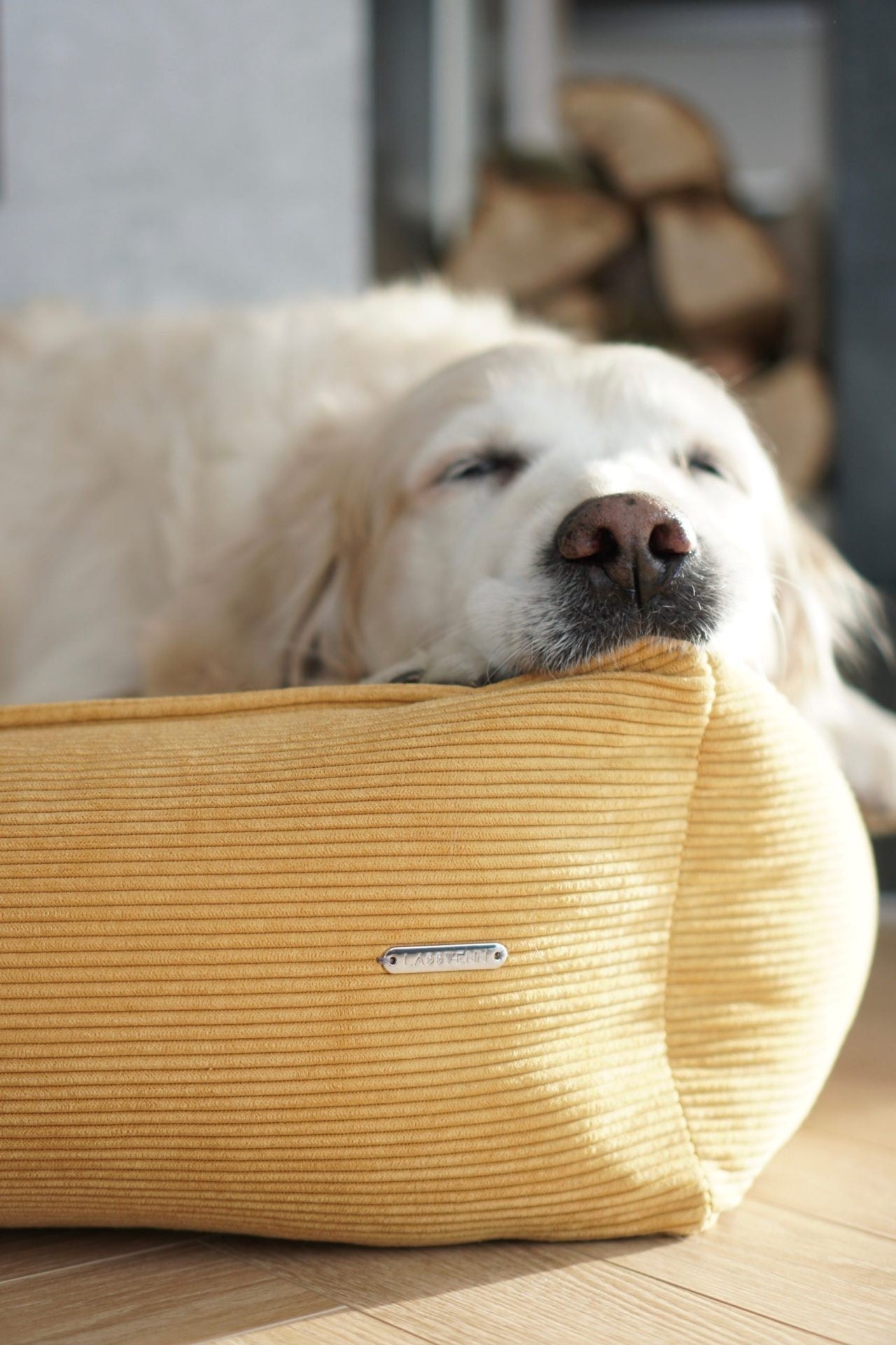 Strippo Hundebett Honig – Detailansicht