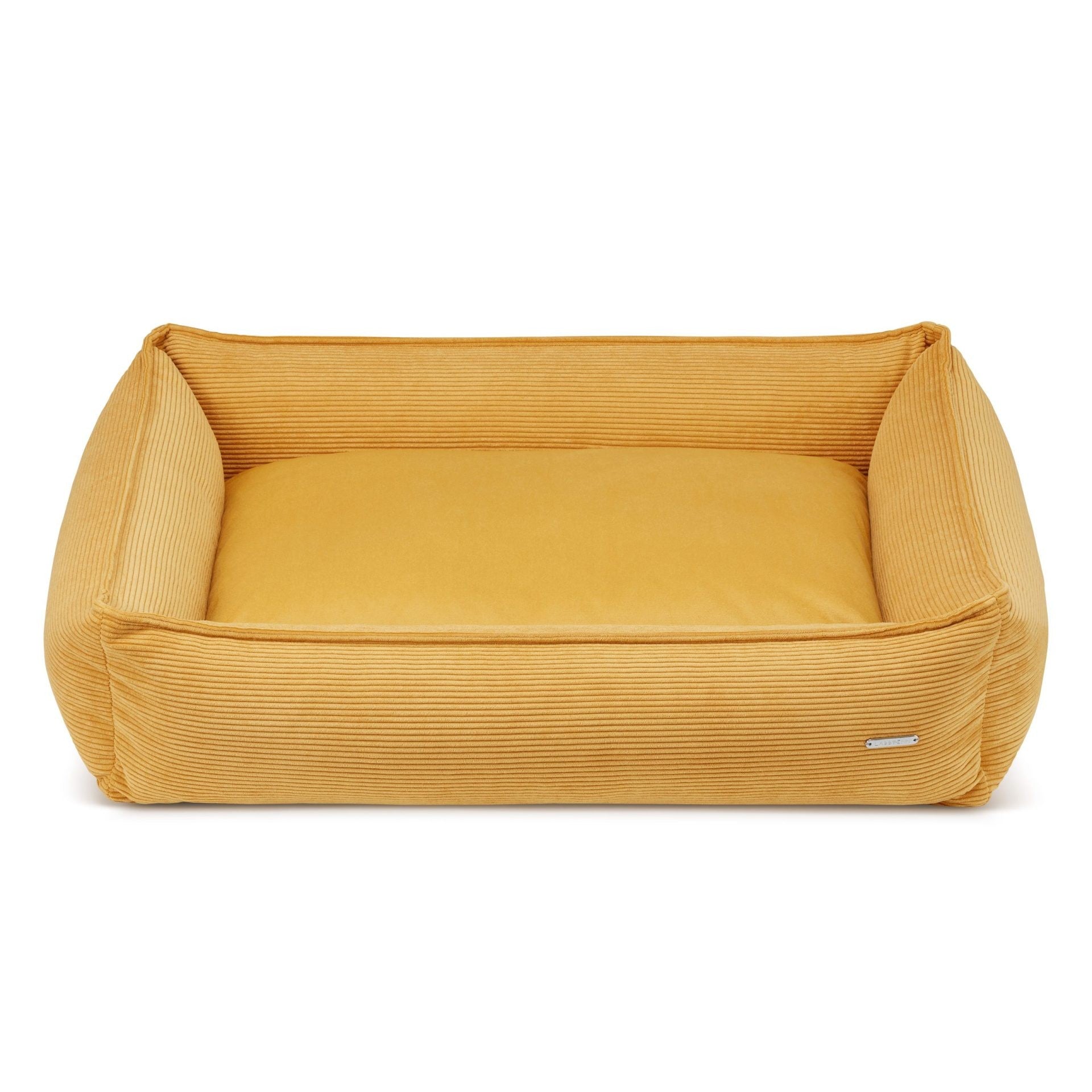 Strippo Cord-Hundebett in Honig – Originalansicht