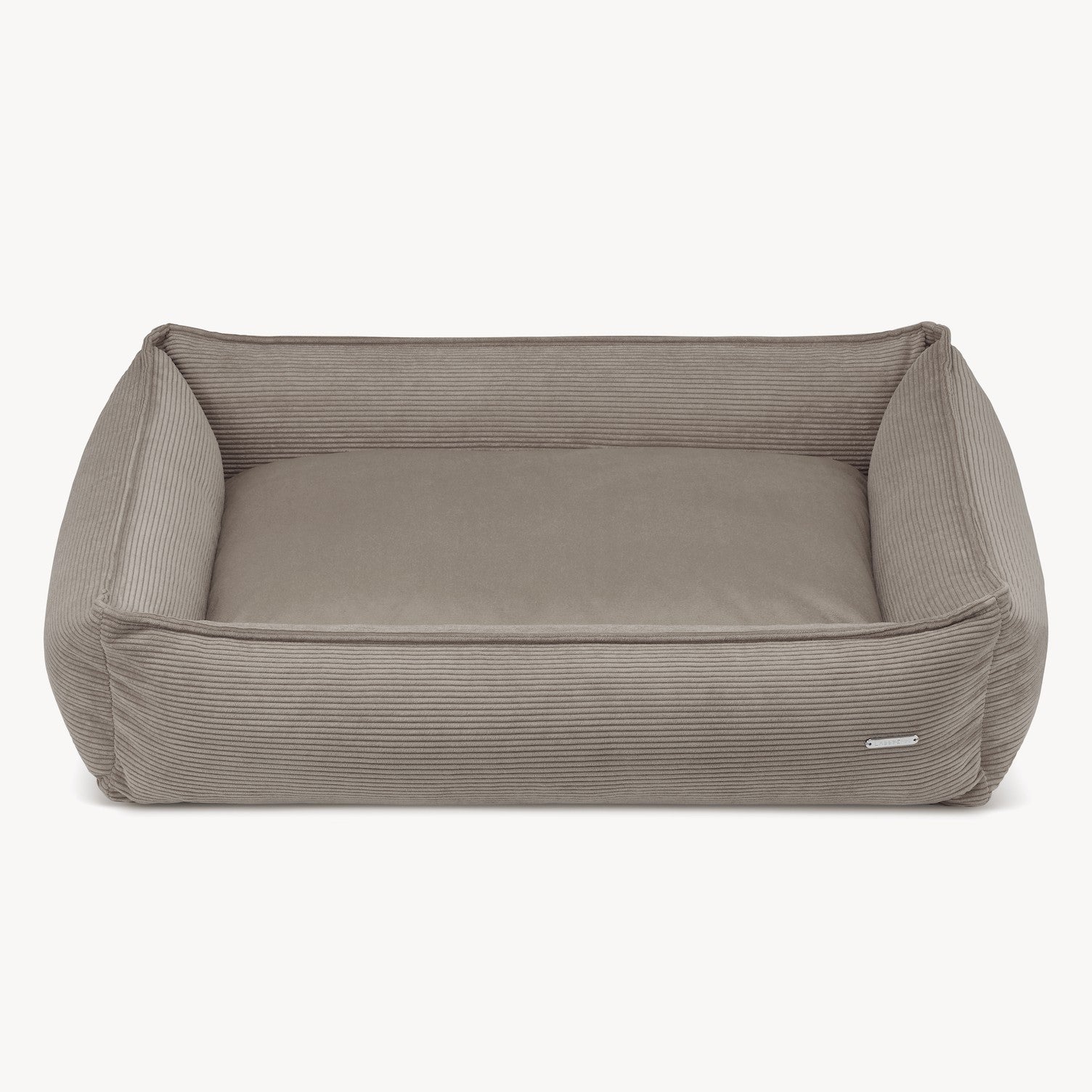 Strippo Cord-Hundebett in Mokka