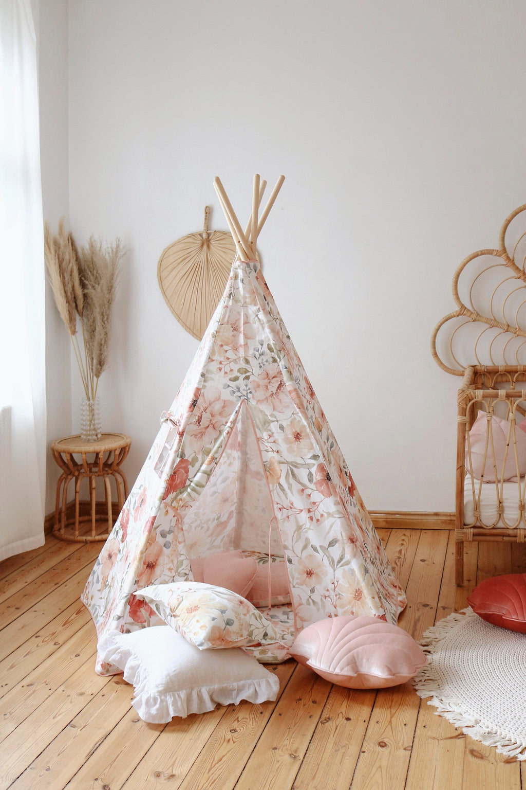 Kinder-Tipi Flower Power – Originalansicht 2