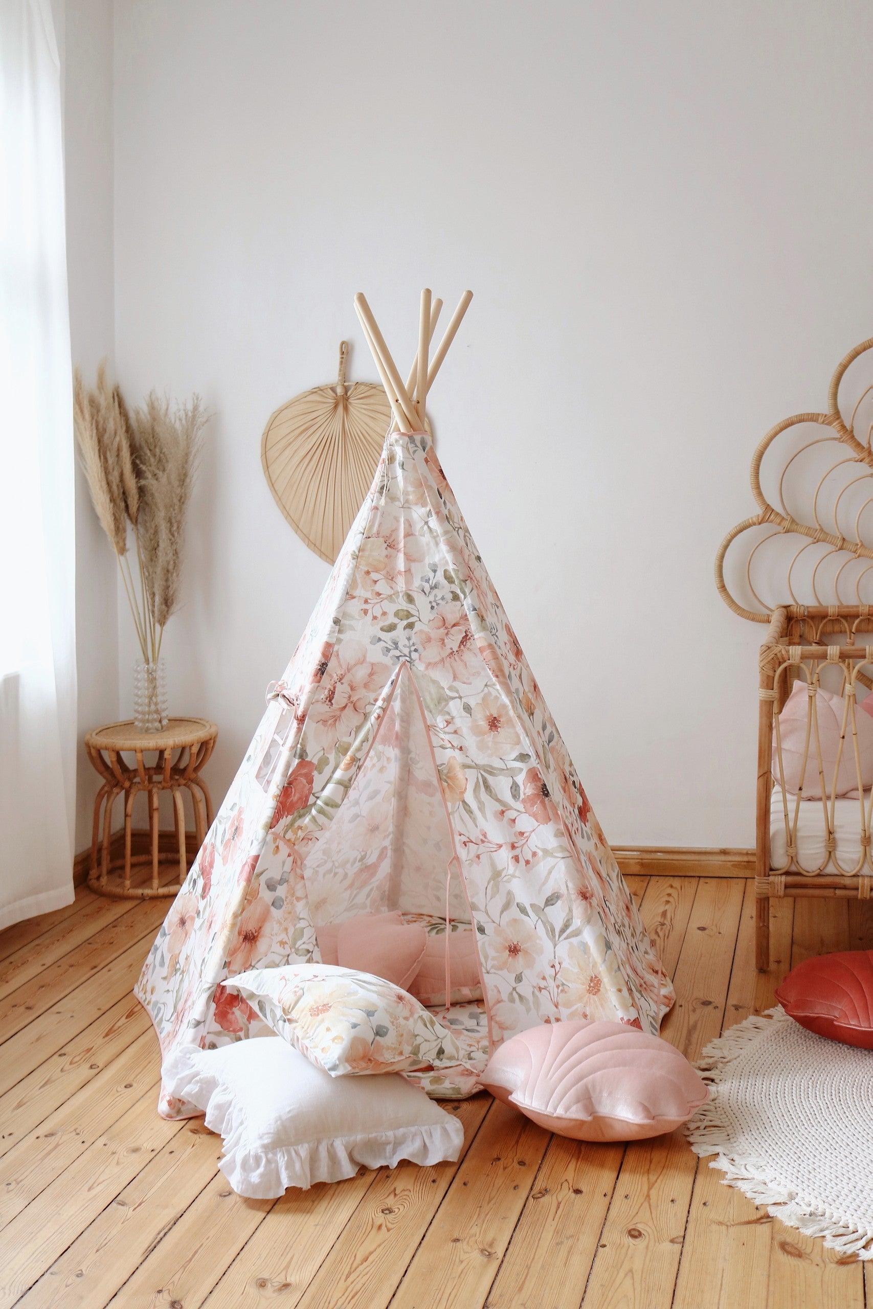 Kinder-Tipi Flower Power – Originalansicht 2