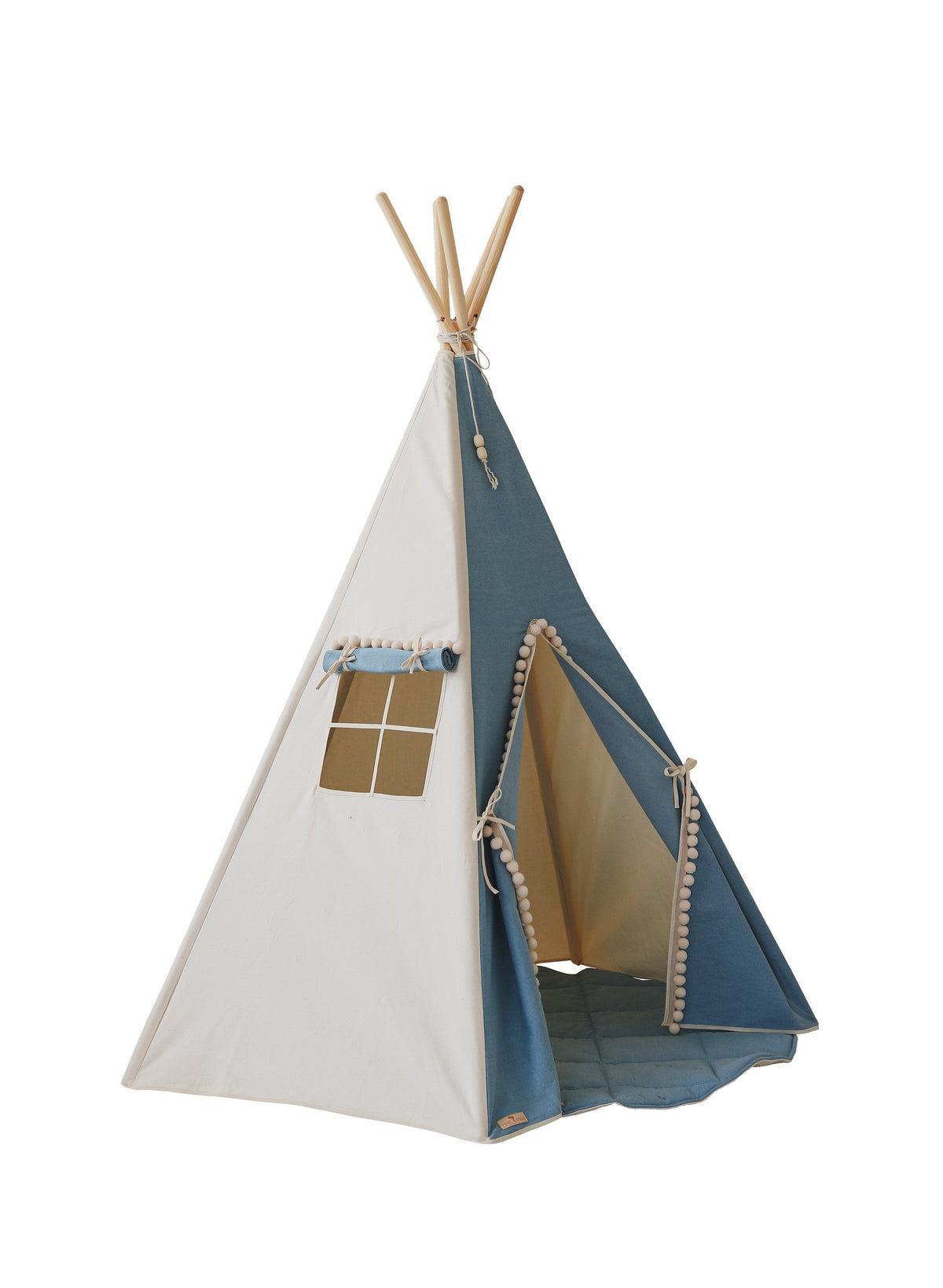 Kinder-Tipi Jeans mit Pompons – Originalansicht 1