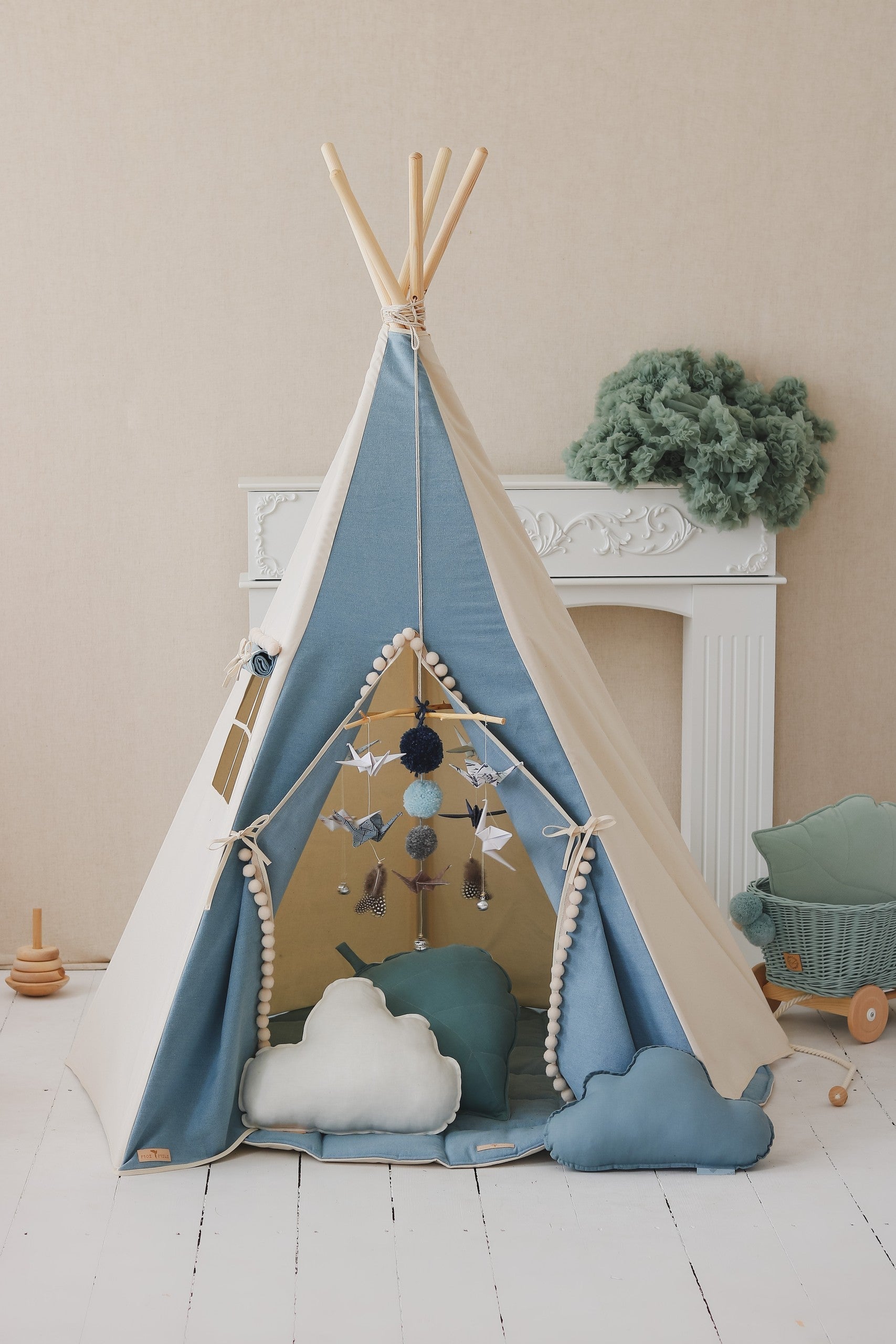 Kinder-Tipi Jeans mit Pompons – Originalansicht 5