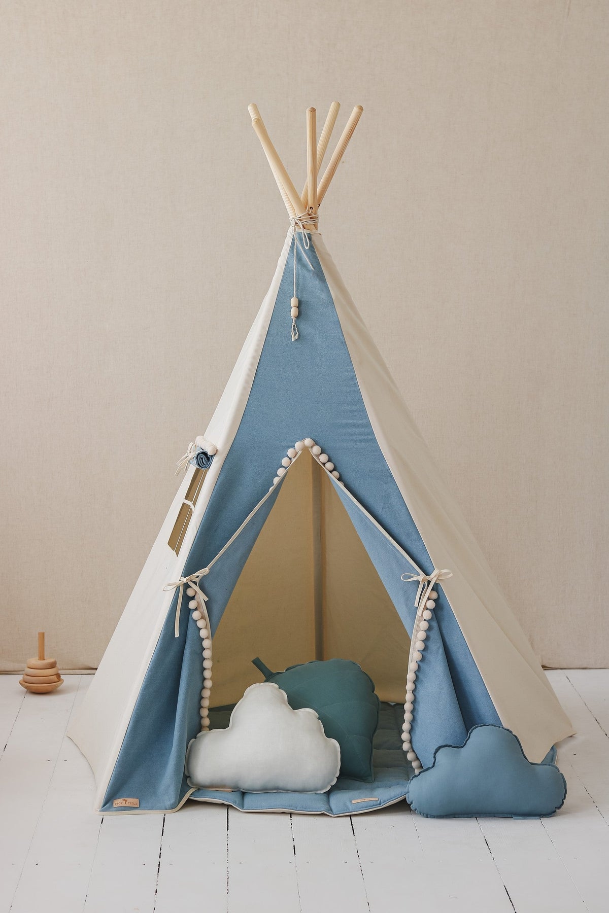 Kinder-Tipi Jeans mit Pompons – Originalansicht 6