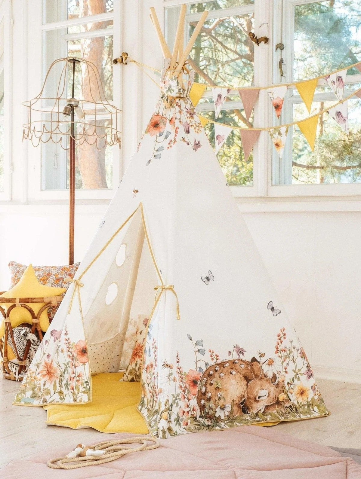 Kinder-Tipi Wildflowers – Originalansicht 3