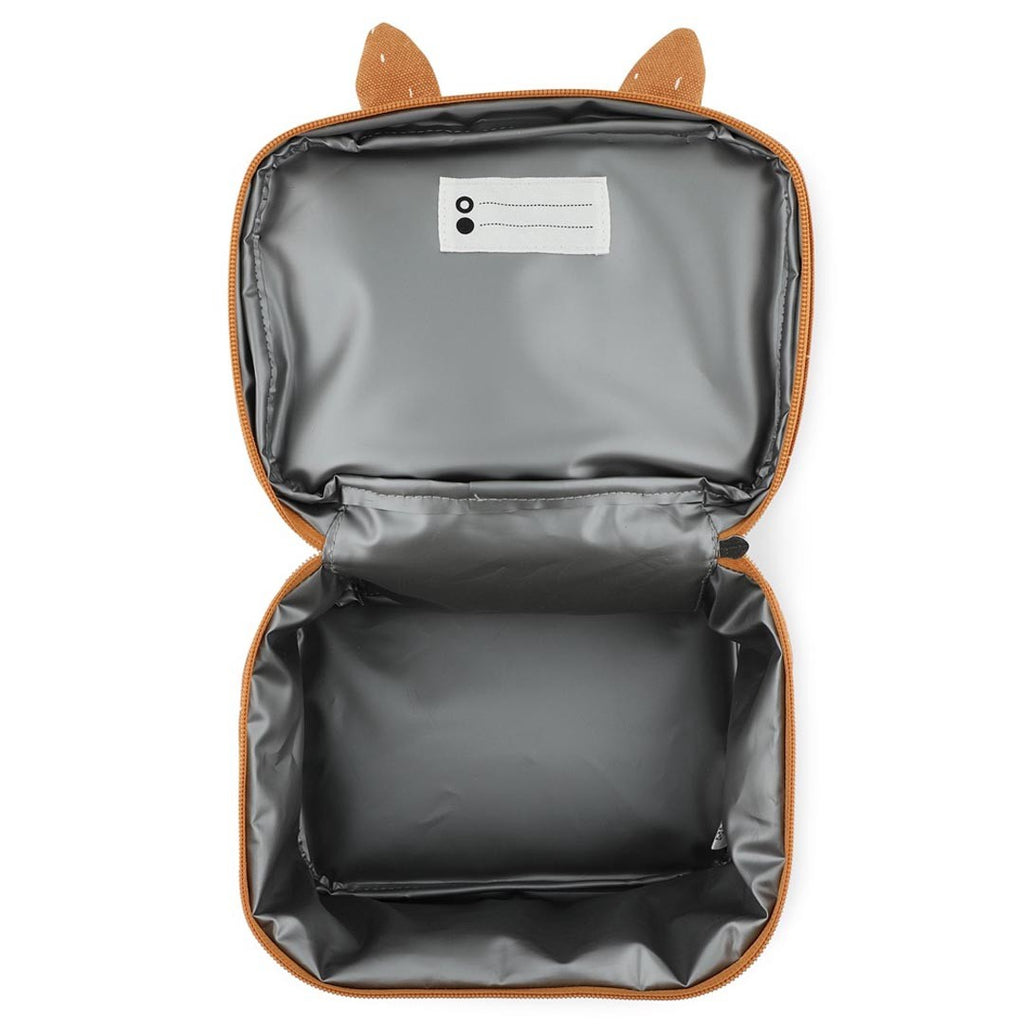 Trixie isolierte Kinder-Lunchtasche – Mr. Fox – Detailaufnahme