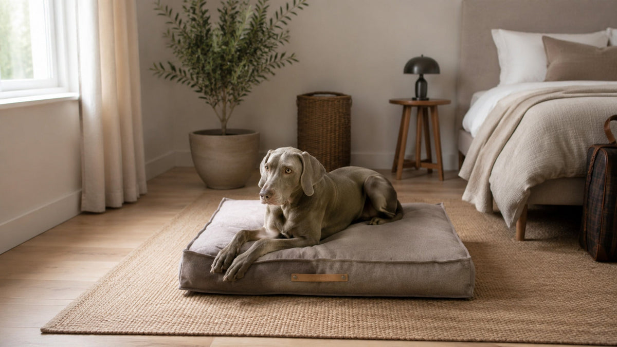 Töve Hundekissen – Nussbraun – Breite Premium-Wohnszene im Format 16:9