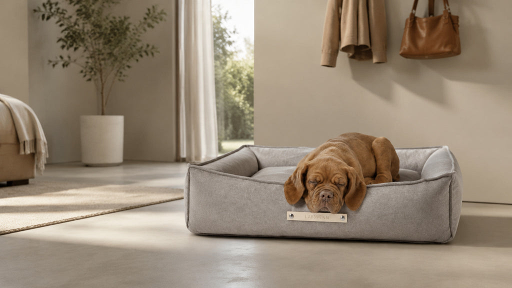 Töve Hundebett – Nussbraun – Breite Premium-Wohnszene im Format 16:9