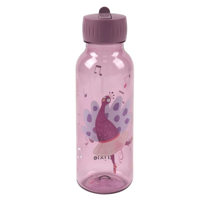 Trixie Tritan-Trinkflasche 500 ml – Ballerina Mrs. Peacock – Produktansicht