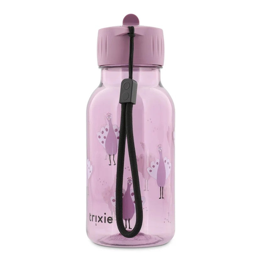 Trixie Tritan-Trinkflasche 350 ml – Proud Peacock – Detailaufnahme