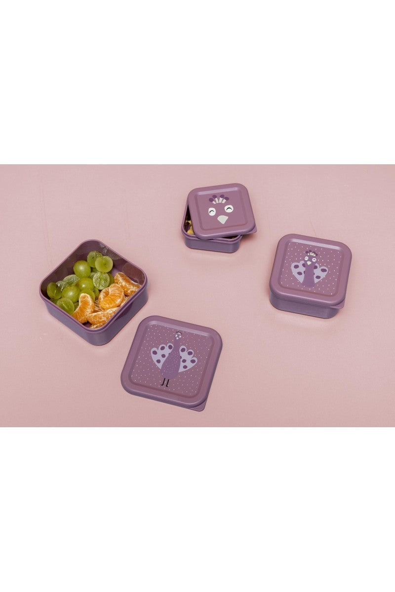 Trixie Snackboxen 3er-Set – Mrs. Peacock – Detailaufnahme