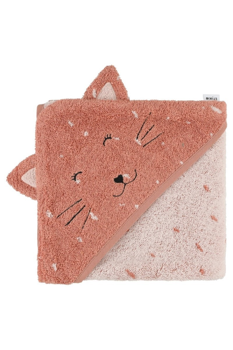 Trixie Baby-Kapuzenbadetuch Mrs. Cat 75 × 75 cm – Produktansicht