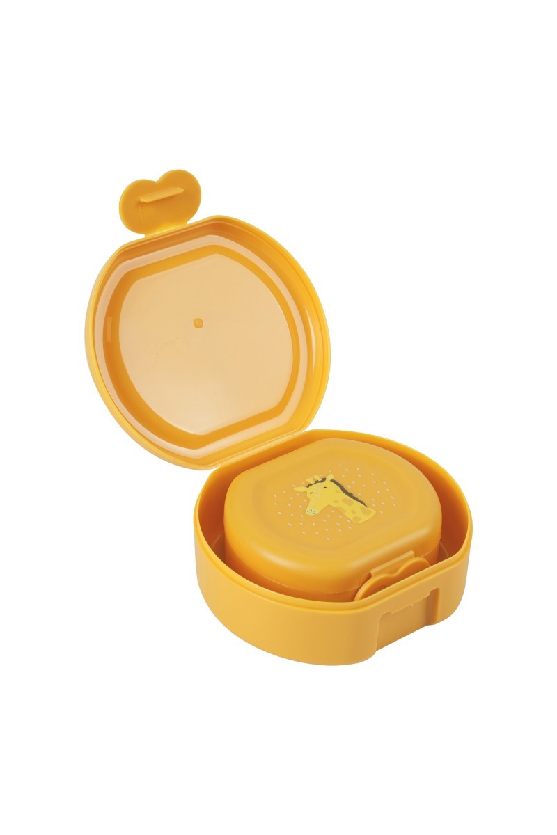 Trixie Snackbehälter mit Clips, 2er-Set – Mr. Giraffe – Detailaufnahme