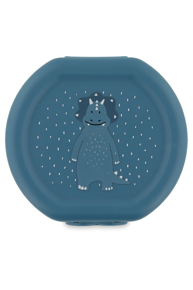 Trixie Snackbehälter mit Clips, 2er-Set – Mr. Triceratops – Vorderansicht