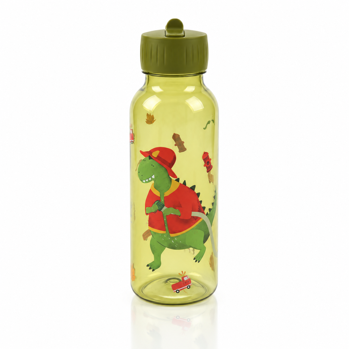 Trixie Tritan™ Trinkflasche 500 ml – Feuerwehr Mr. Dino – Premium Produktbild