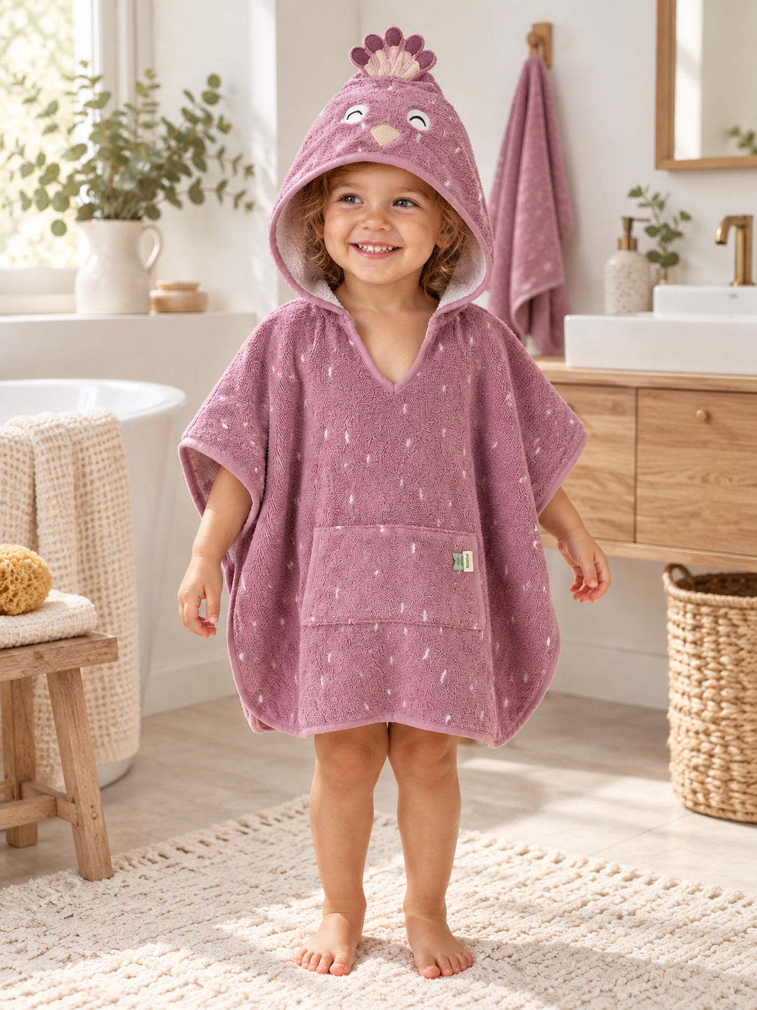Trixie Kinder-Badeponcho aus Bio-Baumwolle – Mrs. Peacock im Familienalltag