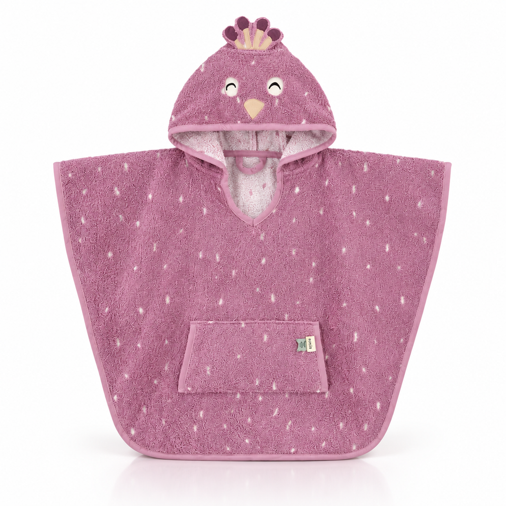 Trixie Kinder-Badeponcho aus Bio-Baumwolle – Mrs. Peacock – Premium Produktbild