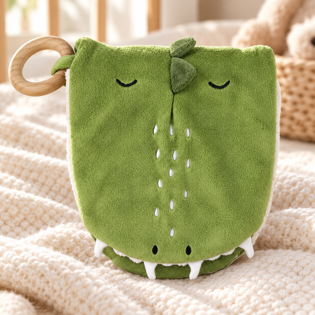 Sensorisches Stoffbuch für Babys – Mr. Dino – Premium Lifestyleaufnahme