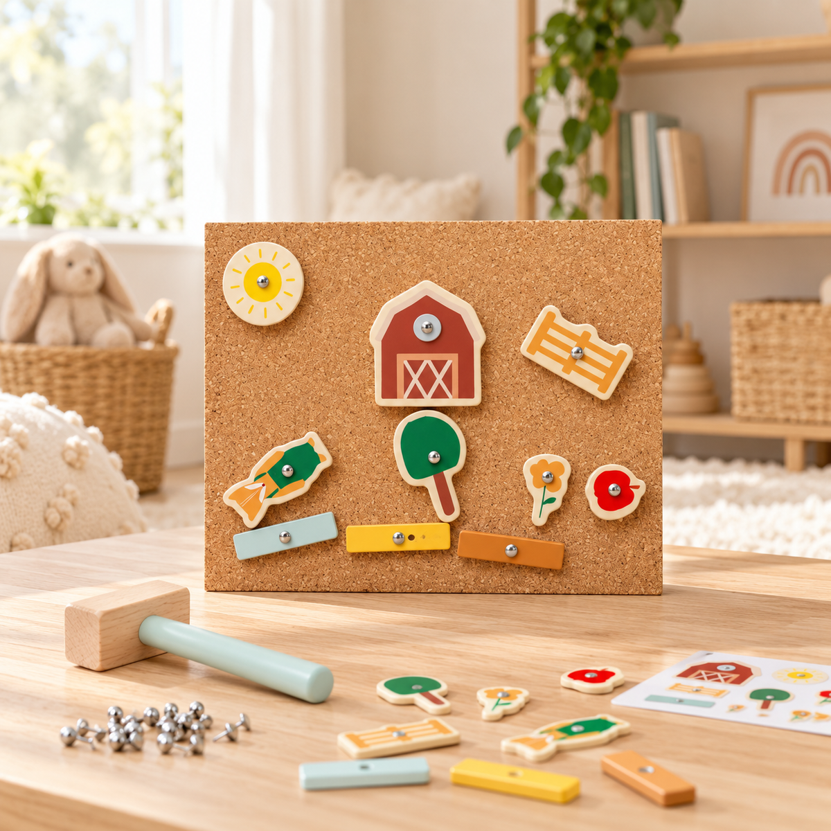 Trixie Tap-Tap Holzspiel Bauernhof – Premium Lifestyleaufnahme
