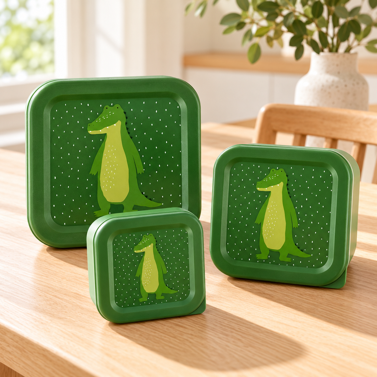 Trixie Snackboxen 3er-Set – Mr. Alligator – Lifestyleaufnahme