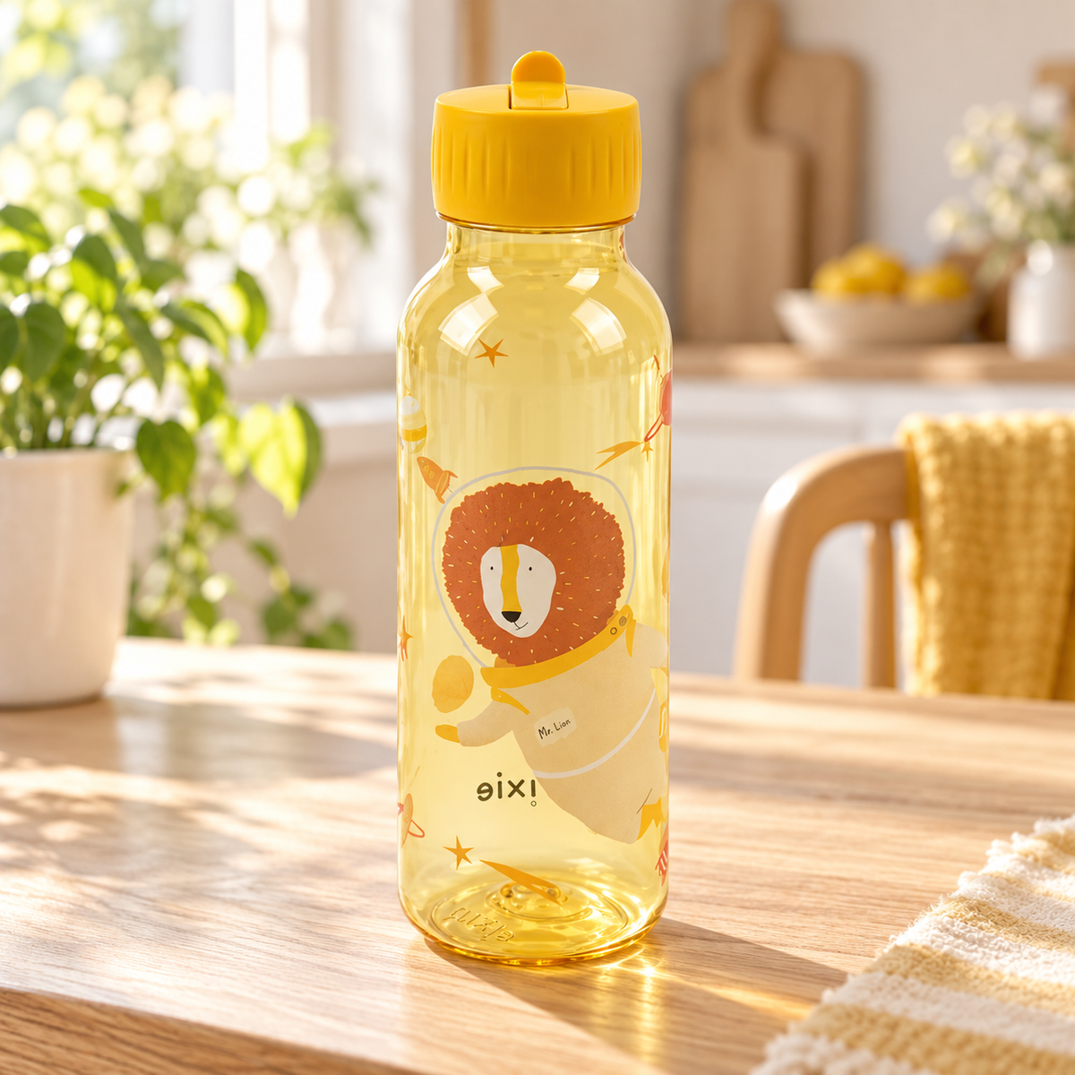 Trixie Tritan-Trinkflasche 500 ml – Spaceman Mr. Lion – Lifestyleaufnahme