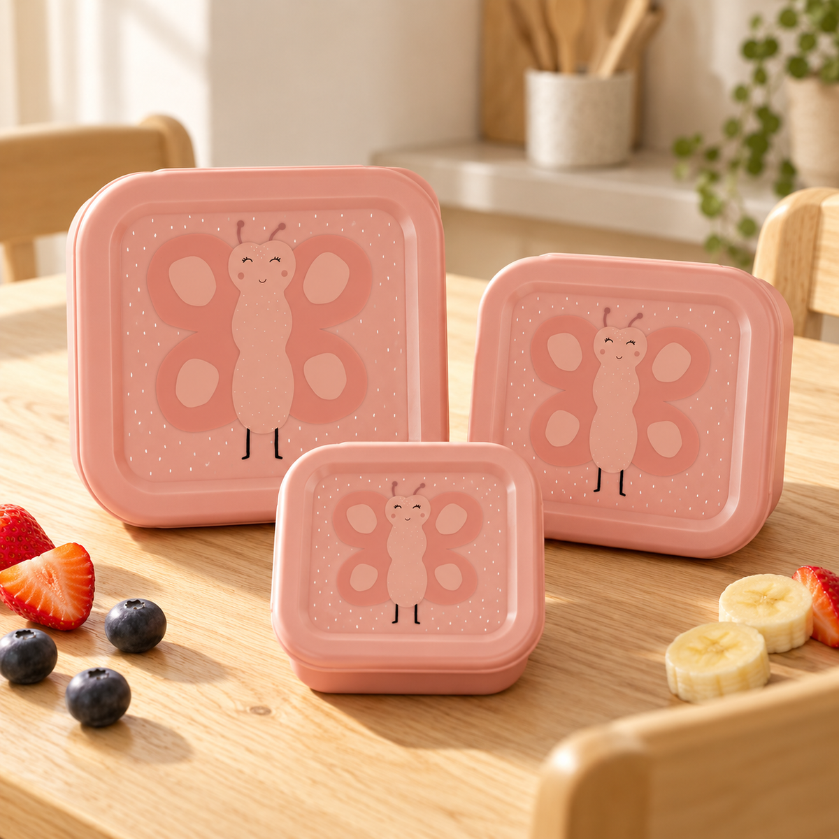 Trixie Snackboxen 3er-Set – Mrs. Butterfly – Lifestyleaufnahme