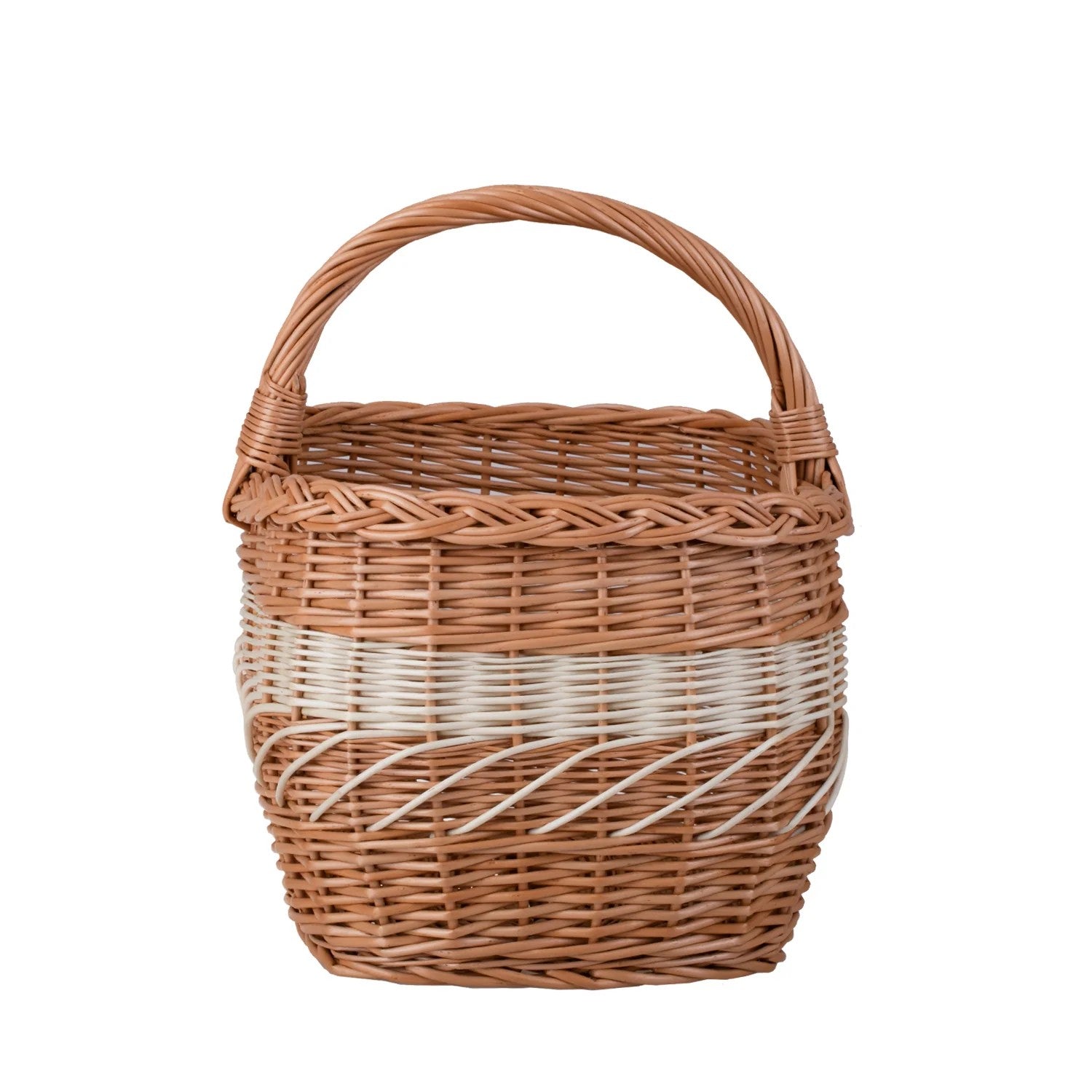 Walburga Shopping Basket With Wicker Handle