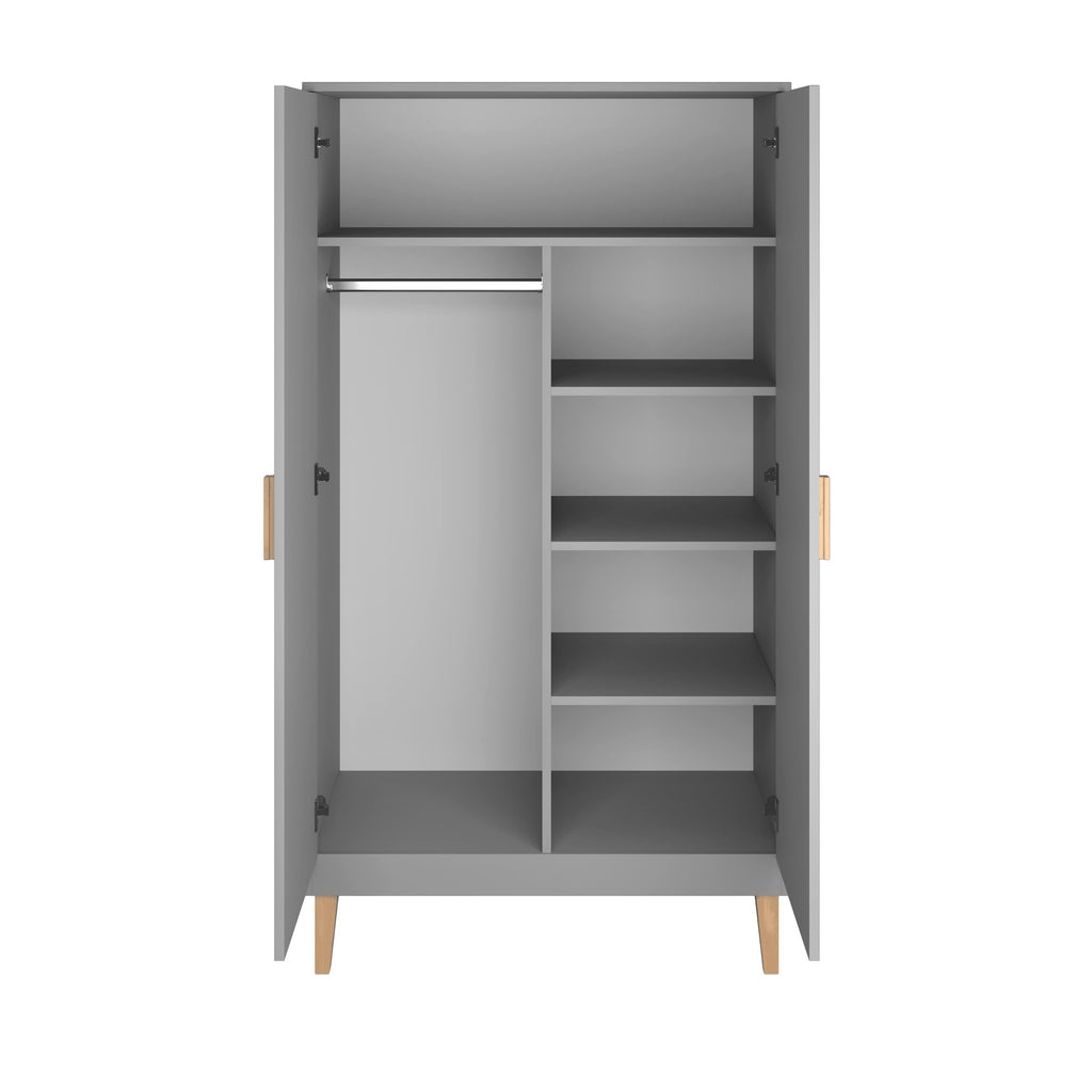 Kleiderschrank Kubi - Grau – Detailansicht 3 | Kocot Kids