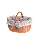 Werburga Shopping Basket With Wicker Handle And White Trim