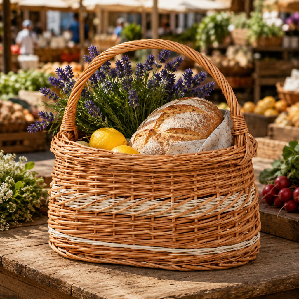 Wiborada Einkaufskorb 5 Liter auf dem Bauernmarkt