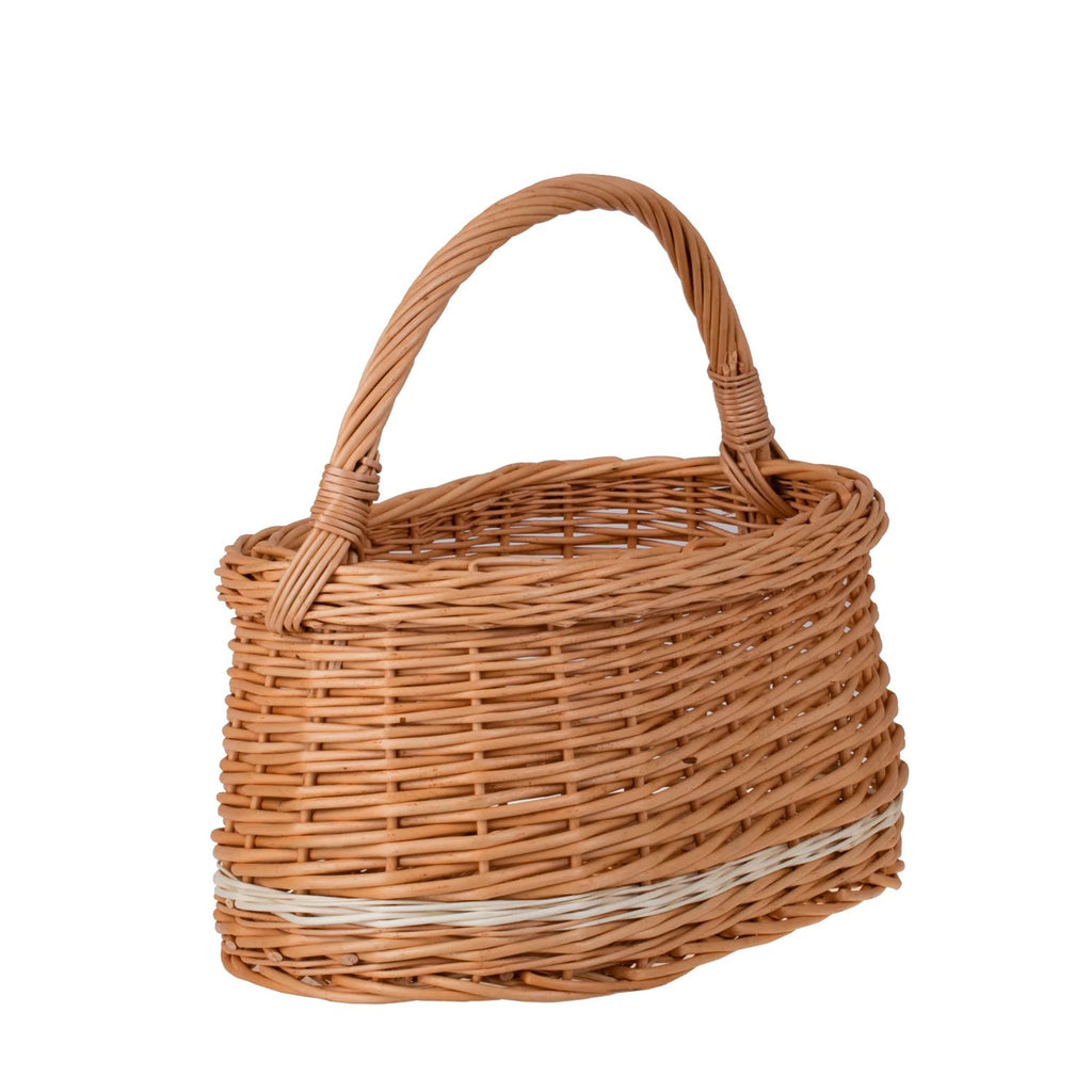 Wiborada Shopping Basket With Wicker Handle