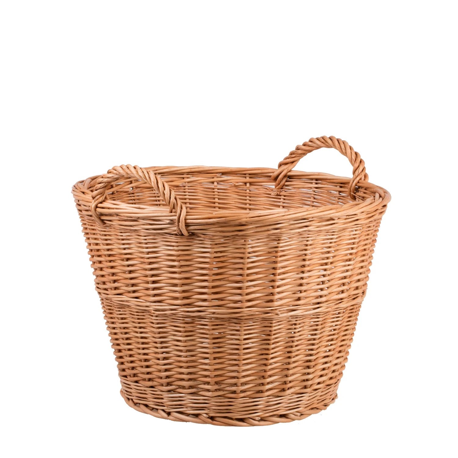Wicker Basket For Garden And Firewood, 45L
