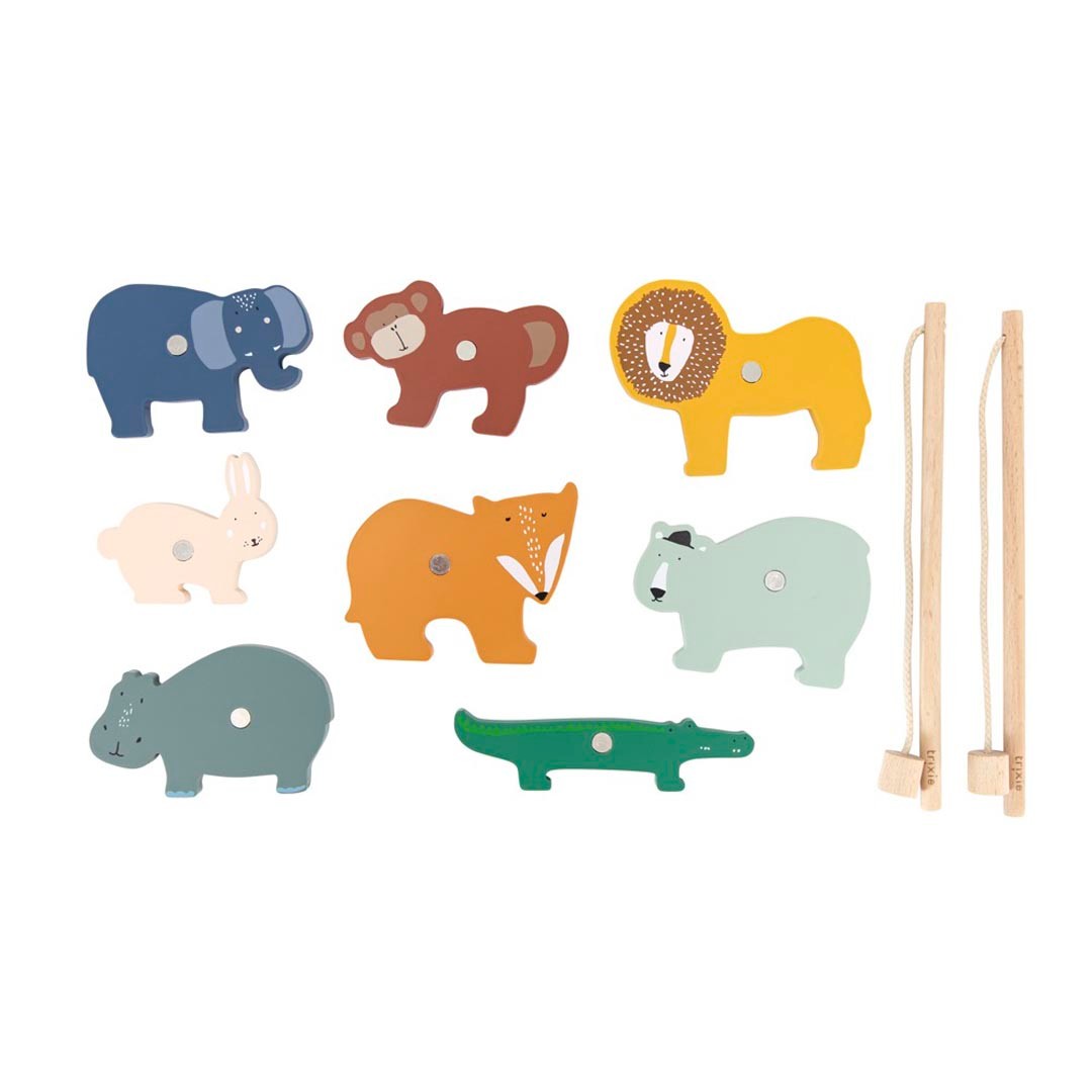 Trixie Magnet-Angelspiel aus Holz – Tierfreunde – Produktansicht