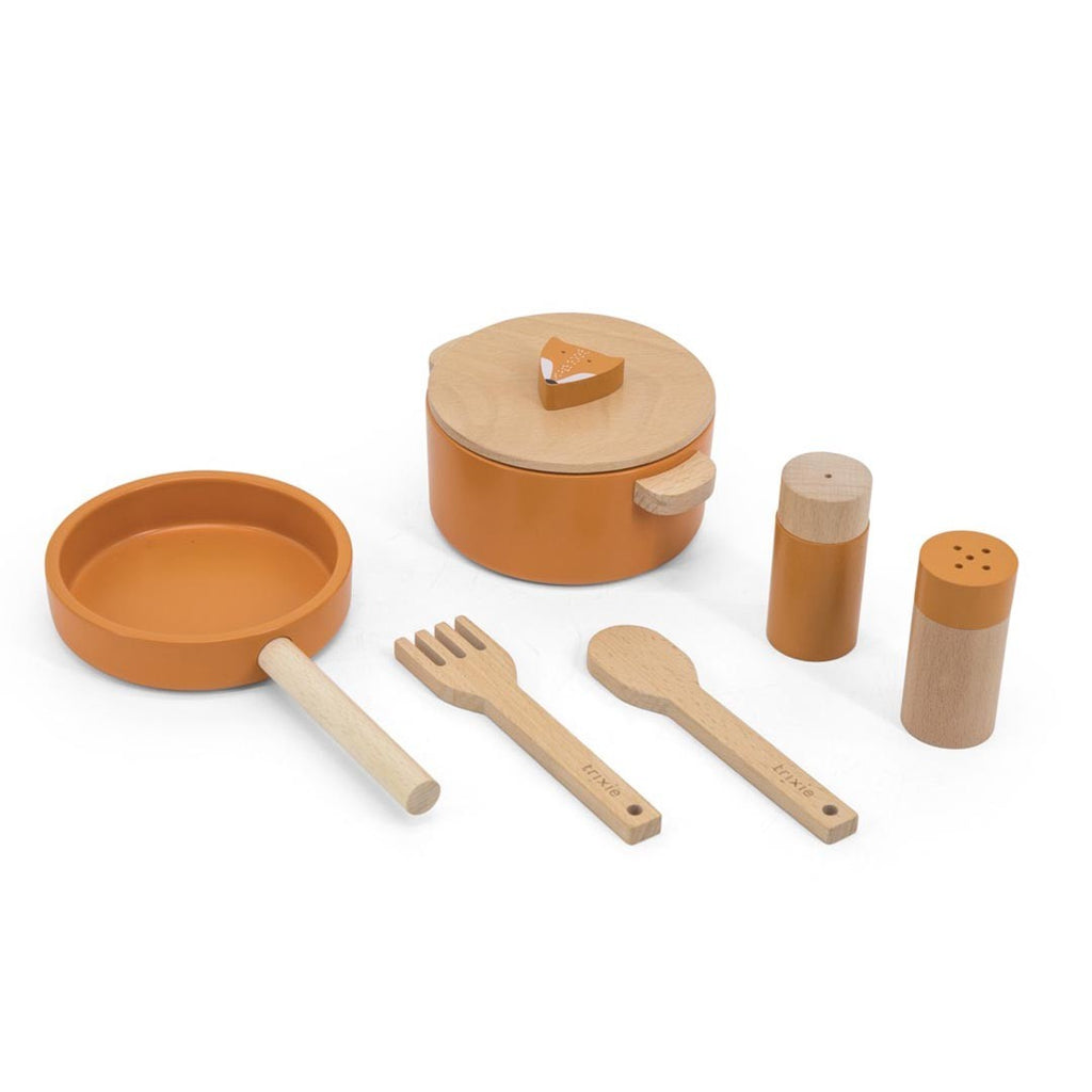 Trixie Kinder-Kochset aus Holz – Mr. Fox – Produktansicht