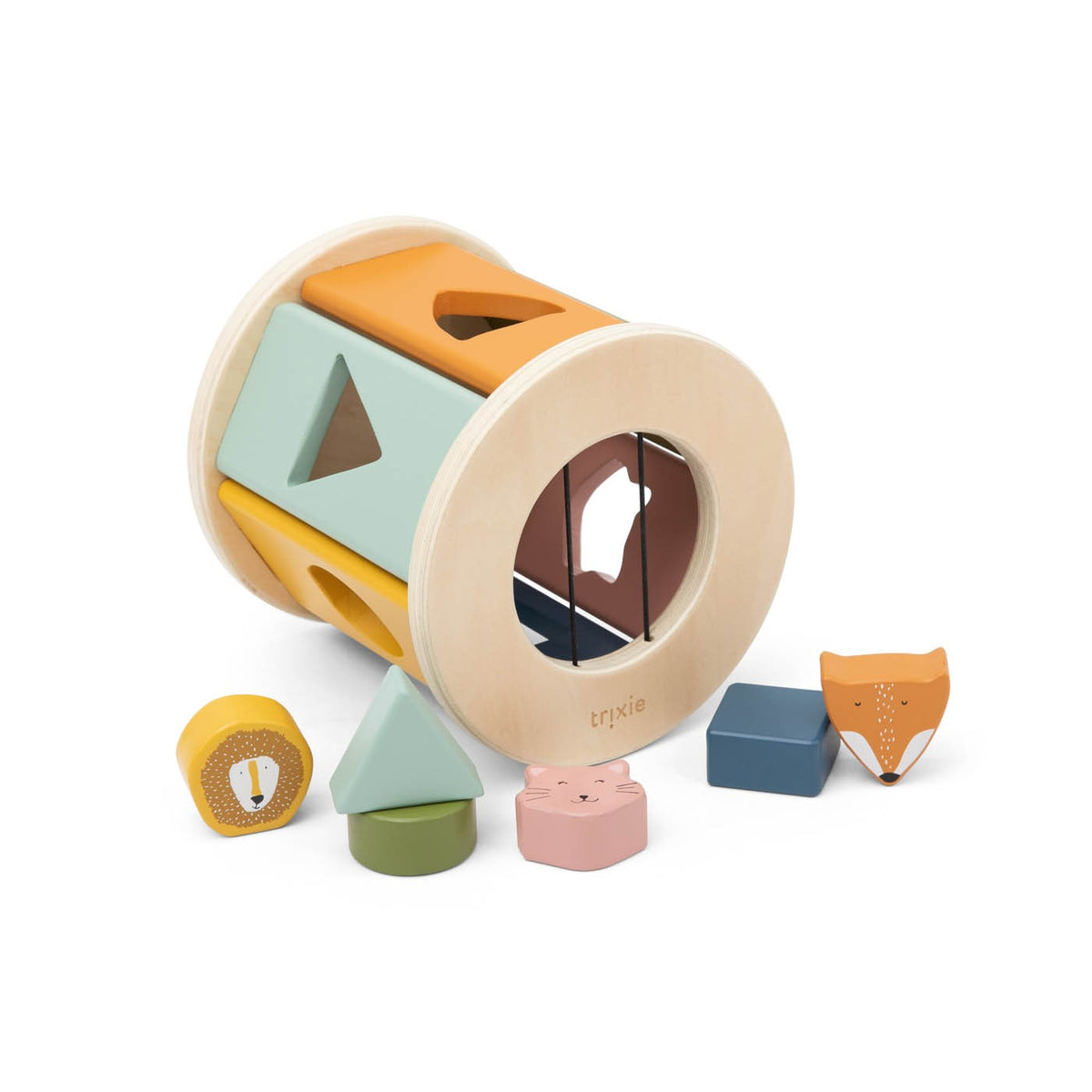 Wooden Rolling Shape Sorter