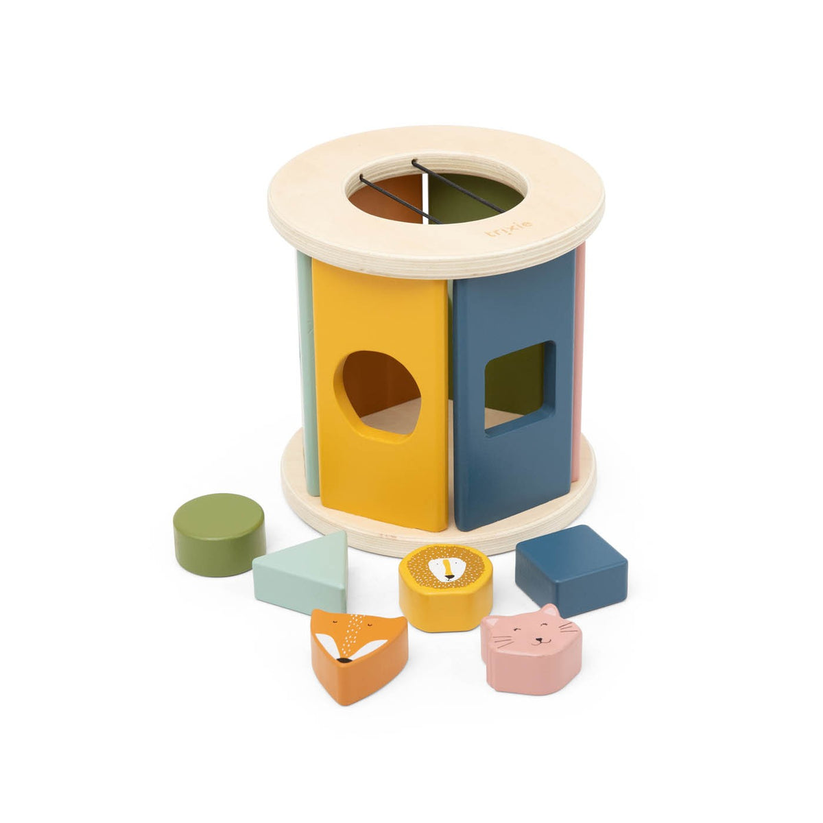 Trixie rollender Formen-Sortierer aus Holz – weitere Ansicht
